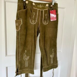 NWT Austrian Suede Women’s Lederhosen Sz 8